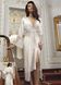 Атласный женский домашний костюм Perin 9020 молочный (6 шт.)