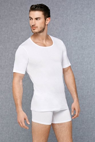 Чоловіча футболка Doreanse 2570P білий великий розмір Чоловіча футболка Doreanse 2570P білий великий розмір з 2