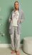 Пижама женская и халат Sny 20031 серый