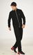 Мужской флисовый спортивный костюм Jiber 4681 черный