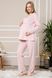 Жінка вагітна піжама SNY 8027 рожевий