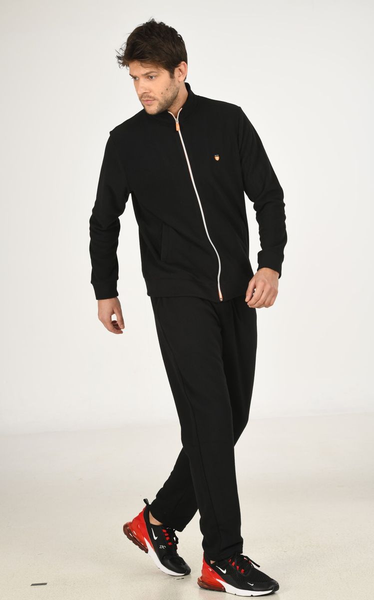 Мужской флисовый спортивный костюм Jiber 4681 черный Мужской флисовый спортивный костюм Jiber 4681 черный из 4