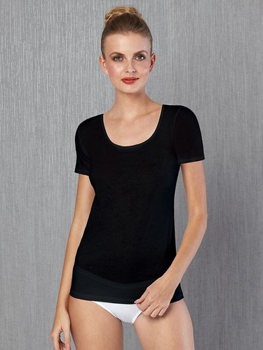 Жіноча футболка Doreanse 9397P чорна,великий розмір Жіноча футболка Doreanse 9397P чорна,великий розмір з 3