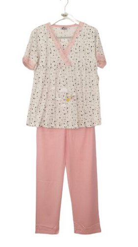 піжами для вагітних Cosku 19203 рожевий піжами для вагітних Cosku 19203 рожевий з 1