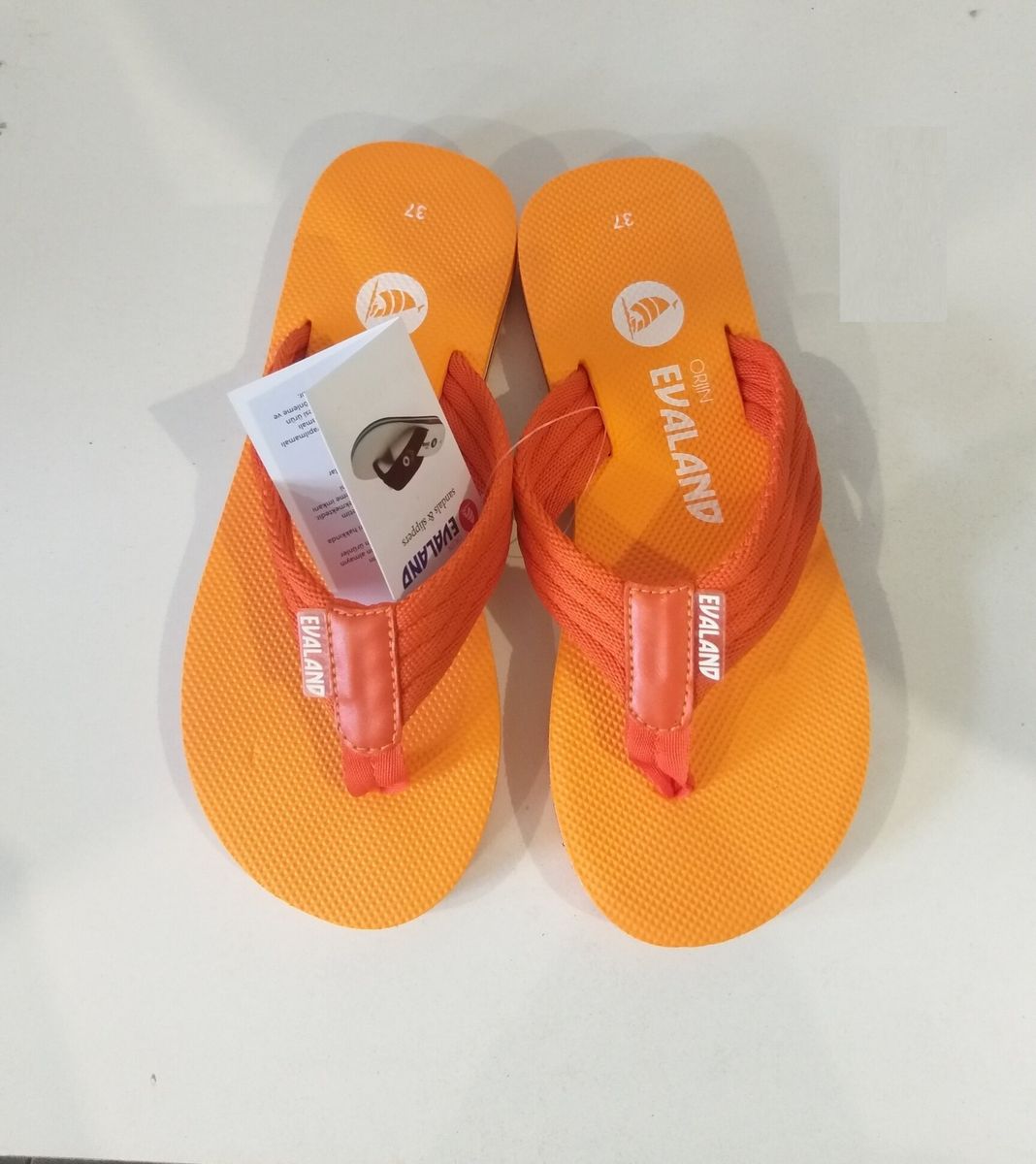 Жіноча пляжне взуття Evaland 4017-10 помаранчевий Жіноча пляжне взуття Evaland 4017-10 помаранчевий з 4