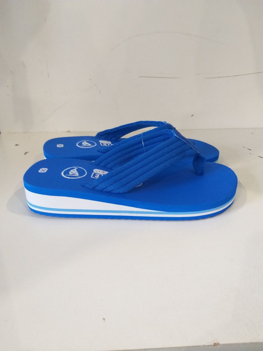Женская пляжная обувь на каблуке Evaland 4017-11 синий Женская пляжная обувь на каблуке Evaland 4017-11 синий из 5