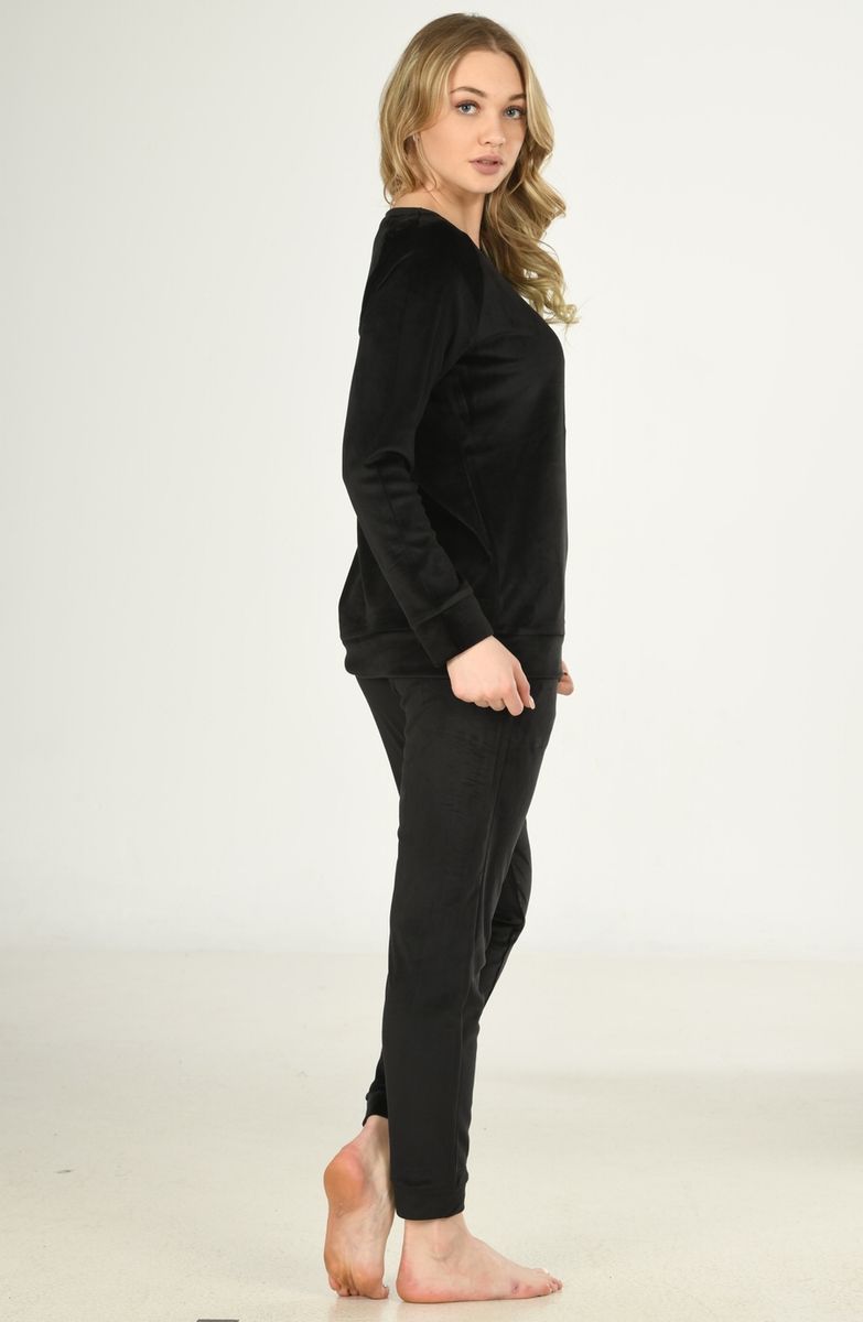 Женская бархатная пижама Jiber 3931 черный Женская бархатная пижама Jiber 3931 черный из 4