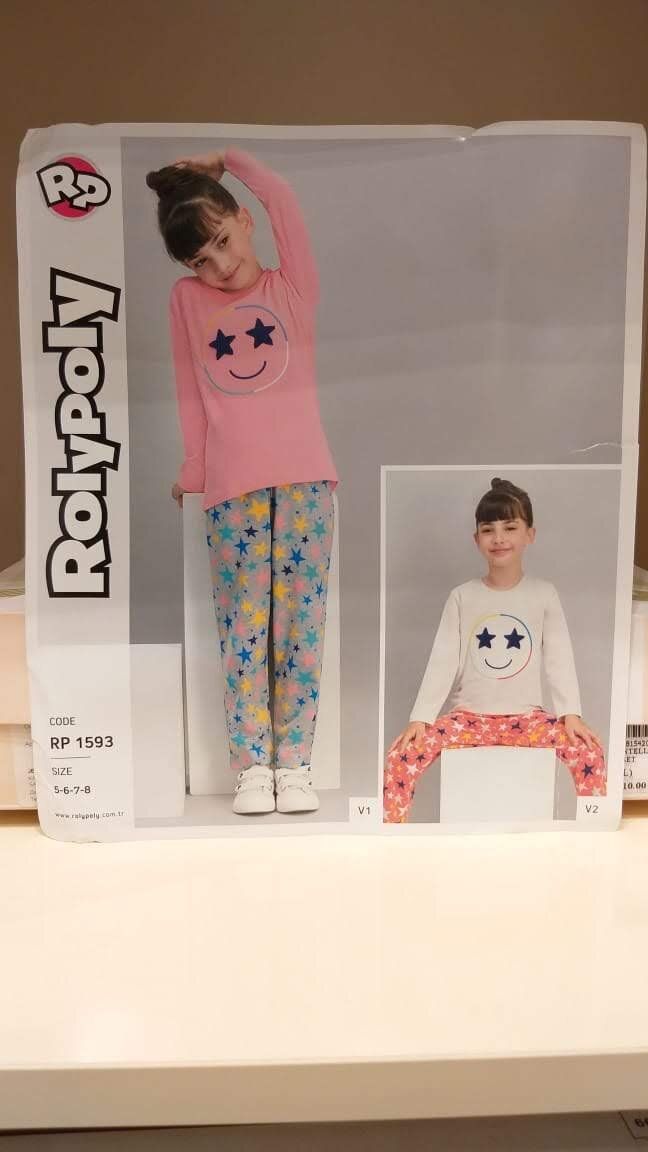 Пижама для девочек RolyPoly 1593 розовый Пижама для девочек RolyPoly 1593 розовый из 2